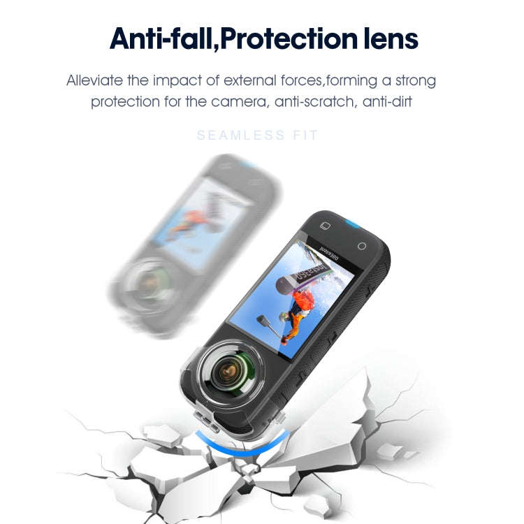 For Insta360 X3 STARTRC No Disassembly Transparent Lens Protection Cover(Transparent)
