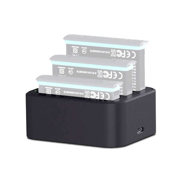 For Insta360 X3 / One X2 Tri-Slot Batteries Fast Charger(Black)