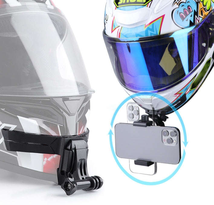 RUIGPRO Action Camera Phone Helmet Mount Kit with J-Hook Buckle & Rotation Phone Clamp & Adapter(...