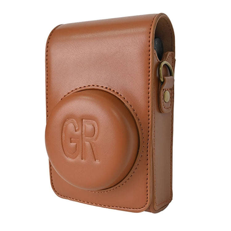 Full Body Camera PU Leather Case Bag with Strap for Ricoh GR / GRII / GRIII, Casio ZR1200 / ZR150...
