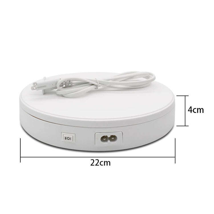 22cm Electric Rotating Turntable Display Stand Live Video Shooting Props Turntable Jewelry Shoes ...