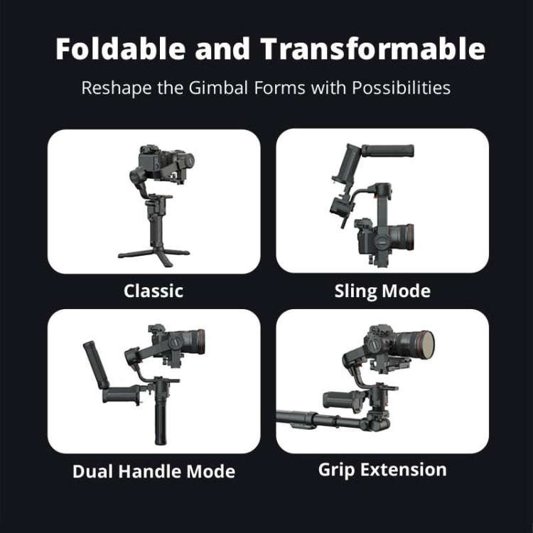 MOZA AirCross 3 Standard 3 Axis Handheld Anti-shake Gimbal Stabilizer for DSLR Camera, Load: 3.2k...