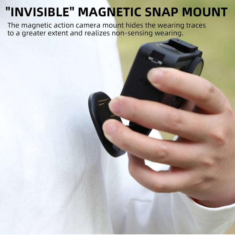 Sunnylife ZJ554 Magnetic Wearable Neck Phone Action Camera  Holder (Black)
