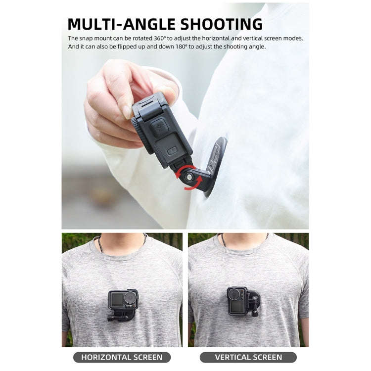 Sunnylife ZJ554 Magnetic Wearable Neck Phone Action Camera  Holder (Black)