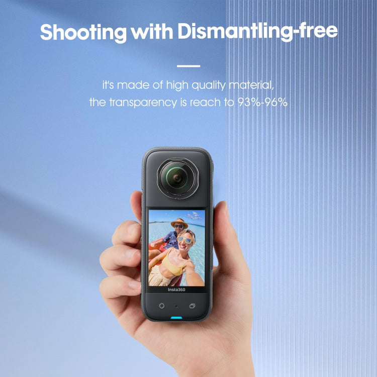 For Insta360 X3 STARTRC Lens Guard PC Protective Cover(Black)