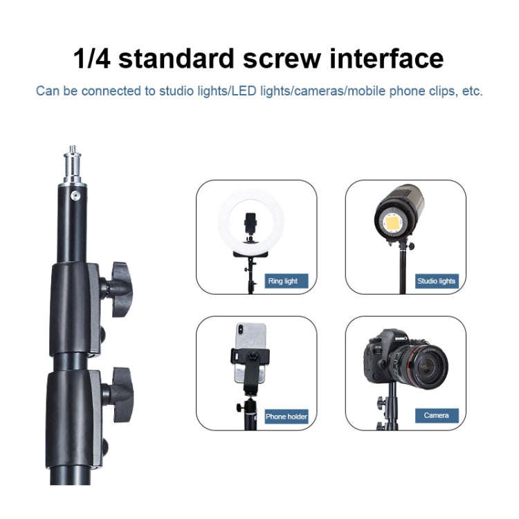 TRIOPO 2.2m Height Professional Photography Metal Lighting Stand Holder for Studio Flash Light