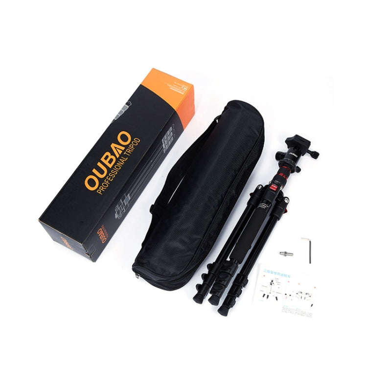 TRIOPO Oubao A-208S Adjustable Portable  Aluminum Alloy Tripod with Ball Head for SLR Camera