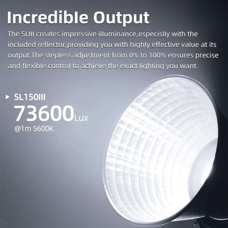 Godox SL150III 160W LED Light 5600K Daylight Video Flash Light(UK Plug)