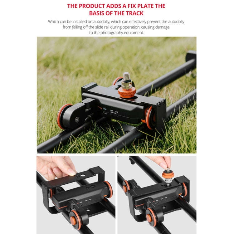 YELANGU YLG0119A 60cm Splicing Slide Rail Track + Trolley Rail Buckle for SLR Cameras / Video Cam...