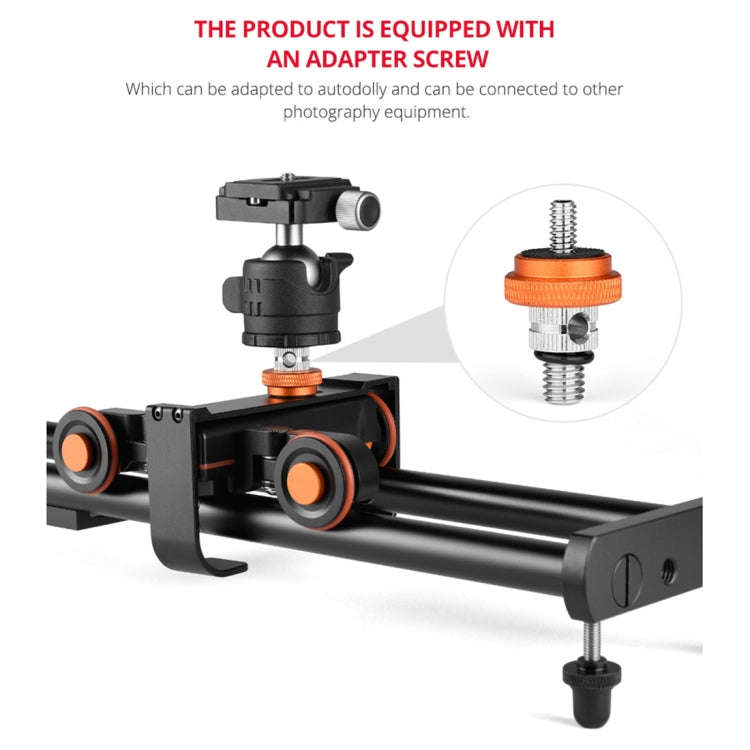 YELANGU YLG0119A 60cm Splicing Slide Rail Track + Trolley Rail Buckle for SLR Cameras / Video Cam...