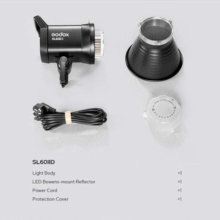 Godox SL60IID 70W 5600K Daylight Balanced LED Video Light (US Plug)