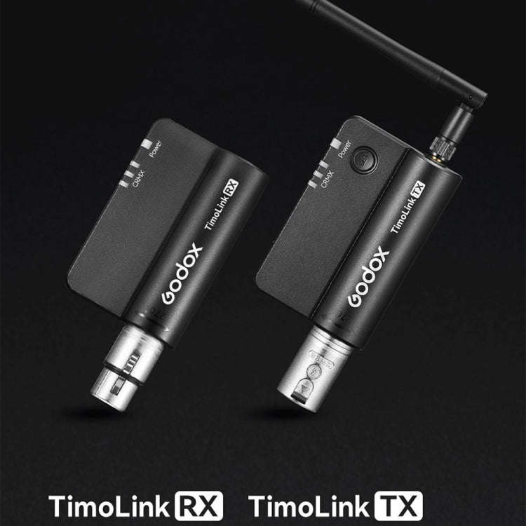 Godox TimoLink TX & RX Wireless DMX Transmitter & Receiver (Black)