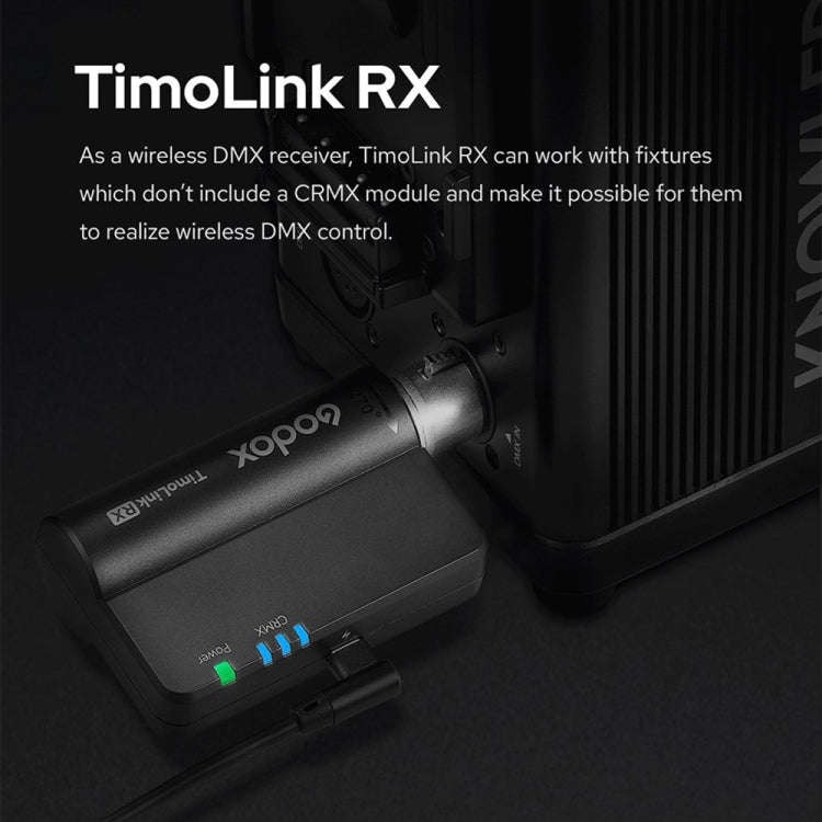 Godox TimoLink TX & RX Wireless DMX Transmitter & Receiver (Black)
