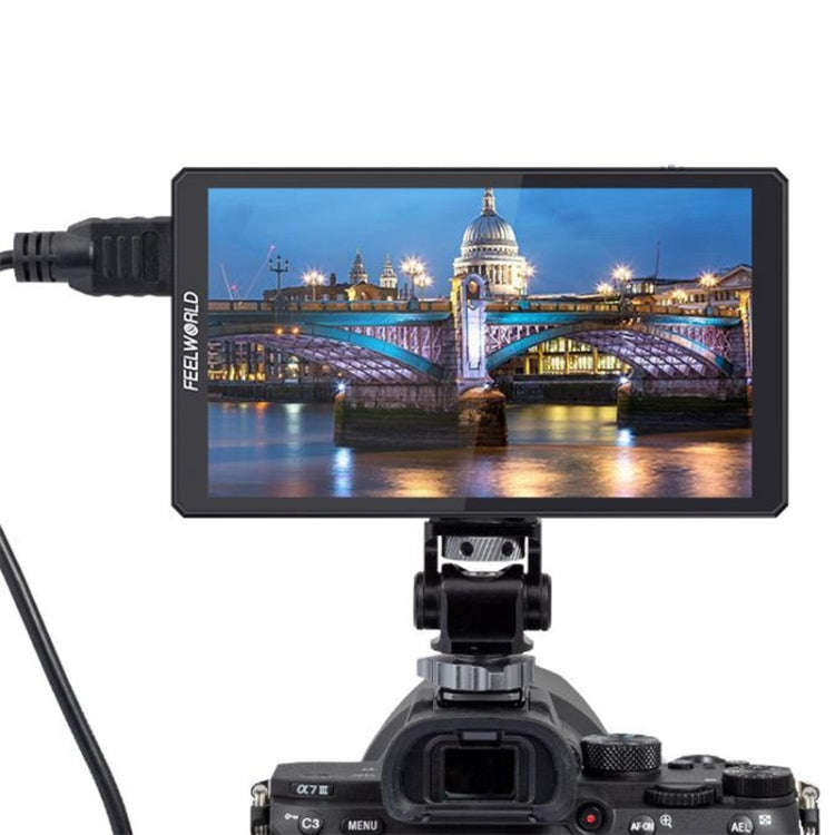 FEELWORLD CUT6S 6-inch Touch Screen Monitor Recorder FHD IPS 4K HDMI 3G-SDI Camera Field Monitor ...