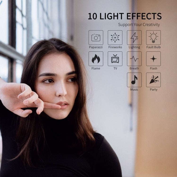 FEELWORLD FL125D 125W Daylight Point Source Video Light, Bluetooth APP Control(US Plug)