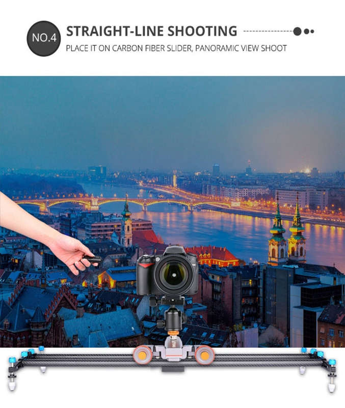 YELANGU L4X Camera 3-wheel Dolly II Electric Track Slider 3-Wheel Video Pulley Rolling Dolly Car ...