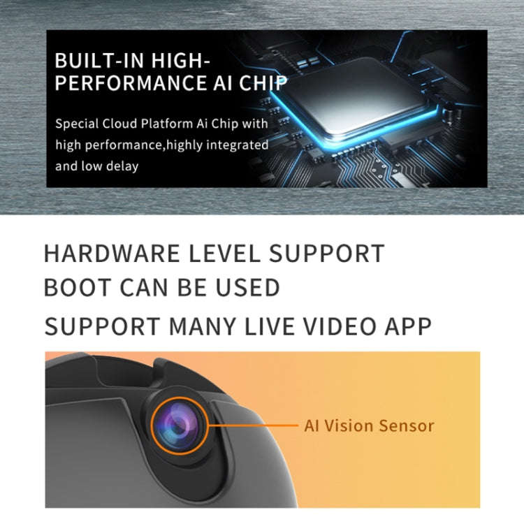 Q9 Al Gesture Recognition Two Axis Follow-up Cloud Platform(Gold)