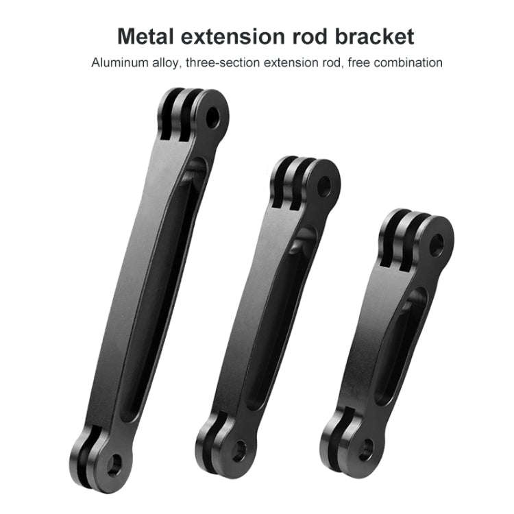 3 in 1 Joint Aluminum Extension Arm Grip Extenter for GoPro, Insta360, DJI and Other Action Cameras