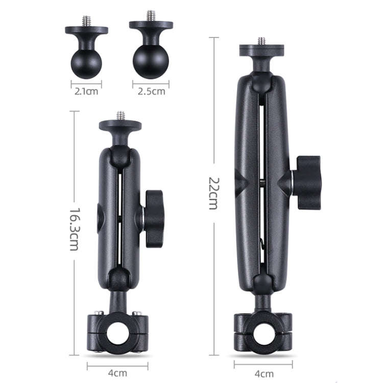 21mm Ballhead Car Front Seat Handlebar Fixed Mount Holder with Tripod Adapter & Screw & Phone Cla...