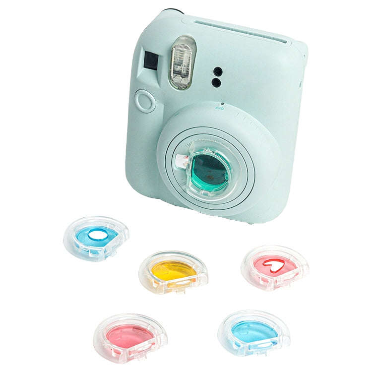 For Fujifilm Instax mini 12 6-in-1 Jelly Six Colors Camera Filter