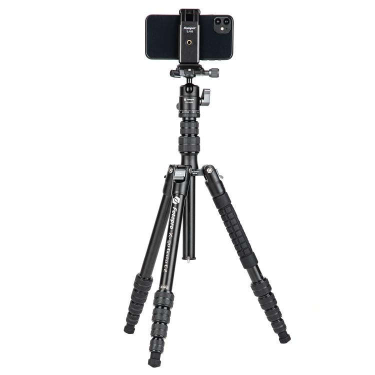 Fotopro X-go Gecko E 2 5-Section Aluminum 2 in 1 Tripod Monopod (Black)