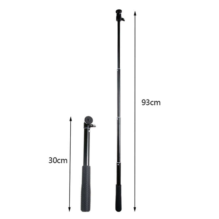 30-93cm Grip Foldable Tripod Holder Multi-functional Selfie Stick Monopod for GoPro, Insta360, DJ...