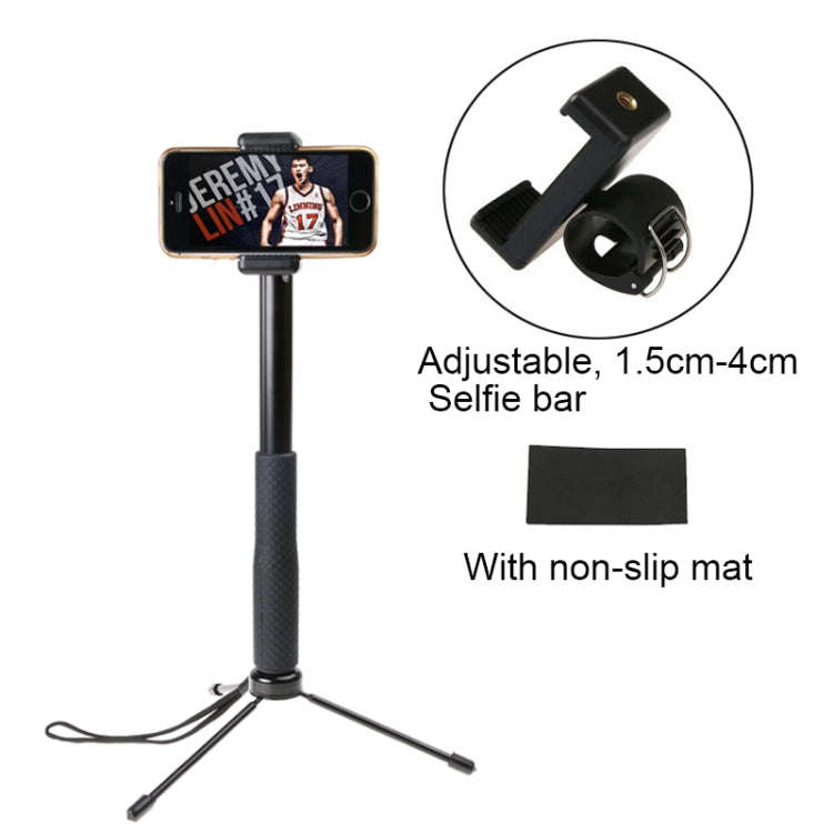 30-93cm Grip Foldable Tripod Holder Multi-functional Selfie Stick Monopod for GoPro, Insta360, DJ...