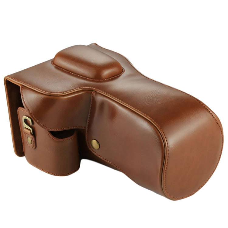 Full Body Camera PU Leather Case Bag for Nikon D7200 / D7100 / D7000 (18-200 / 18-140mm Lens) (Br...