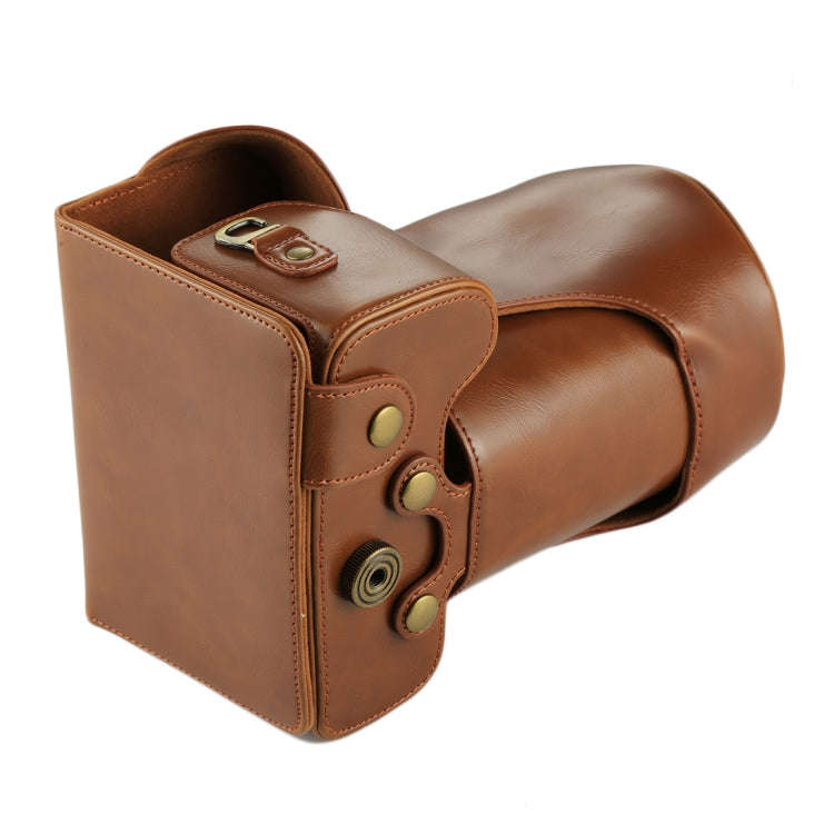 Full Body Camera PU Leather Case Bag for Nikon D7200 / D7100 / D7000 (18-200 / 18-140mm Lens) (Br...