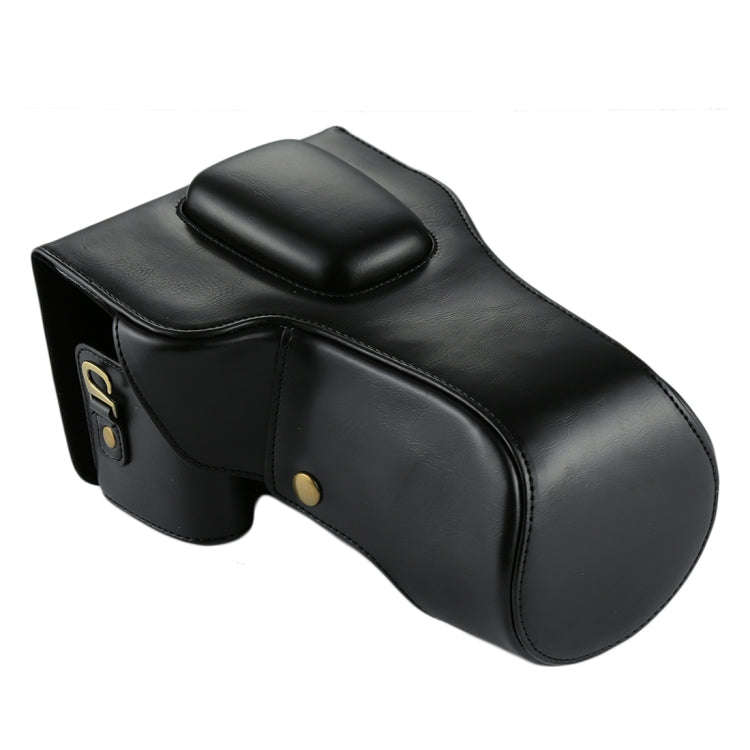 Full Body Camera PU Leather Case Bag for Canon EOS 760D / 750D (18-135mm Lens) (Black)