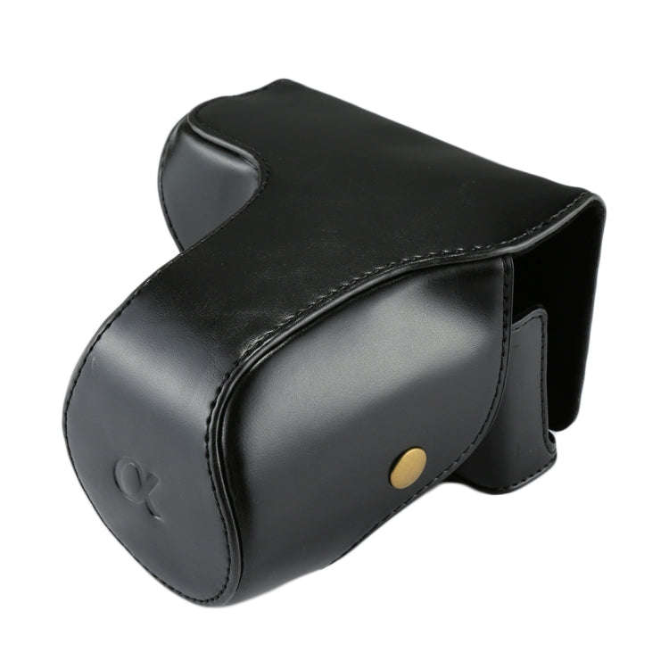 Full Body Camera PU Leather Case Bag with Strap for Sony NEX 7 / F3 (18-55mm Lens)(Black)