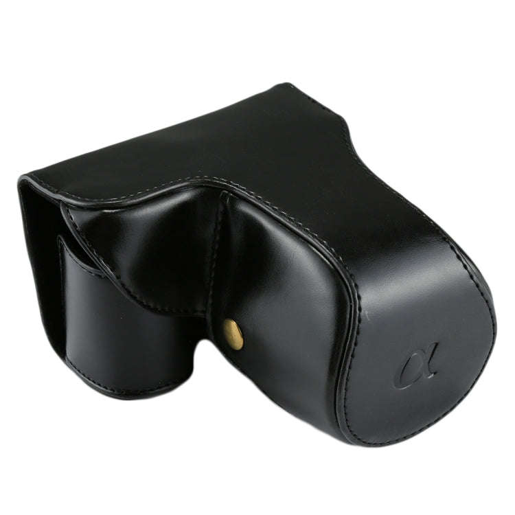 Full Body Camera PU Leather Case Bag with Strap for Sony NEX 7 / F3 (18-55mm Lens)(Black)