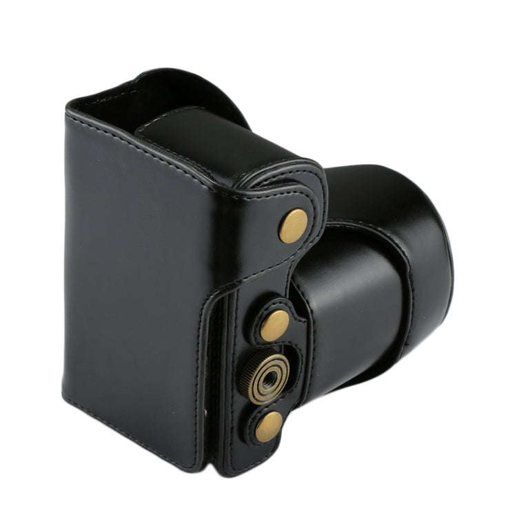 Full Body Camera PU Leather Case Bag with Strap for Sony NEX 7 / F3 (18-55mm Lens)(Black)