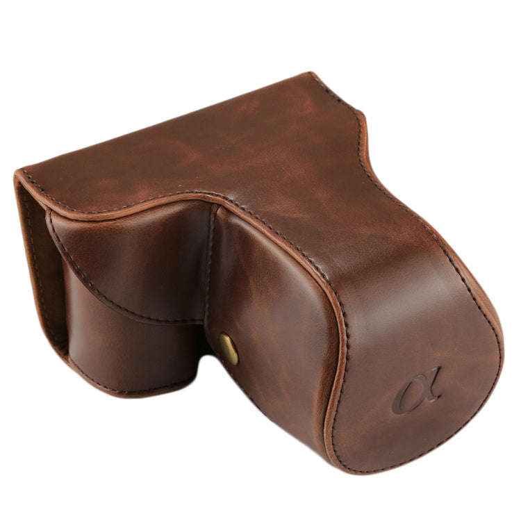 Full Body Camera PU Leather Case Bag with Strap for Sony NEX 7 / F3 (18-55mm Lens)(Coffee)