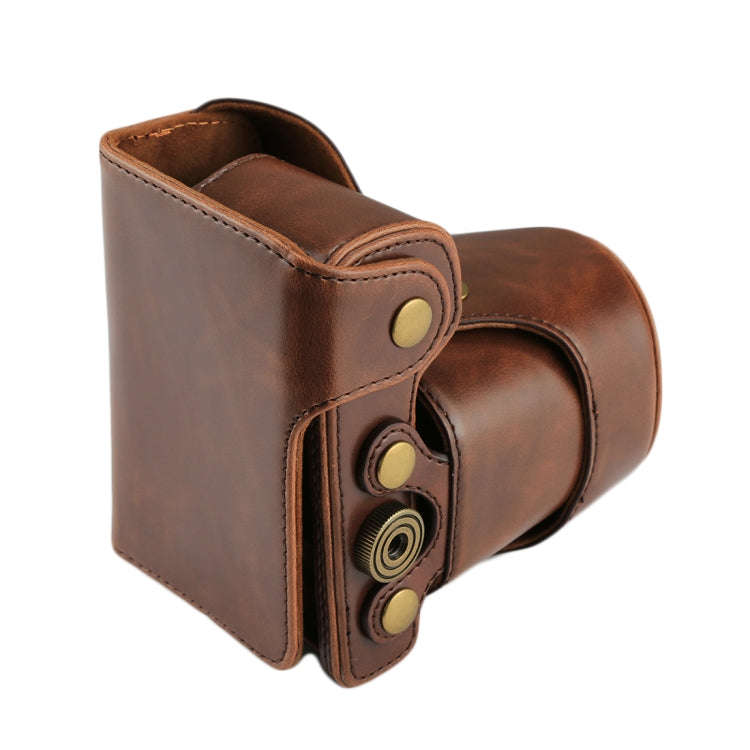 Full Body Camera PU Leather Case Bag with Strap for Sony NEX 7 / F3 (18-55mm Lens)(Coffee)
