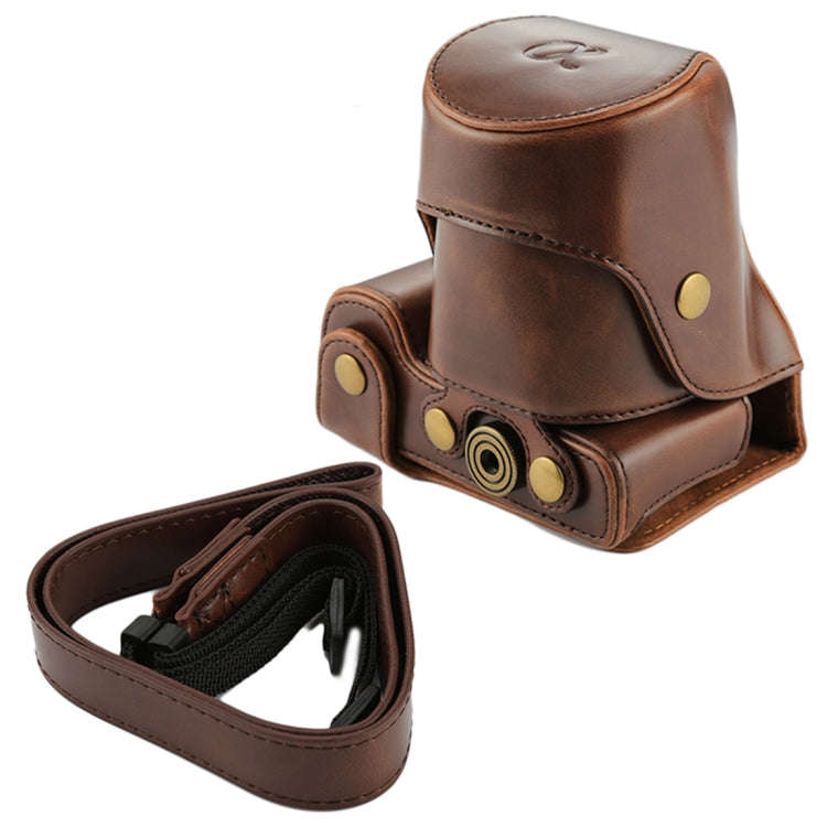 Full Body Camera PU Leather Case Bag with Strap for Sony NEX 7 / F3 (18-55mm Lens)(Coffee)