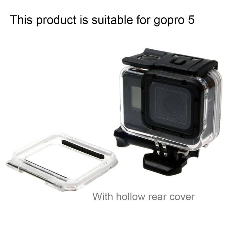 For GoPro  NEW HERO /HERO6  /5  30m Waterproof Housing Protective Case + Hollow Back Cover with B...