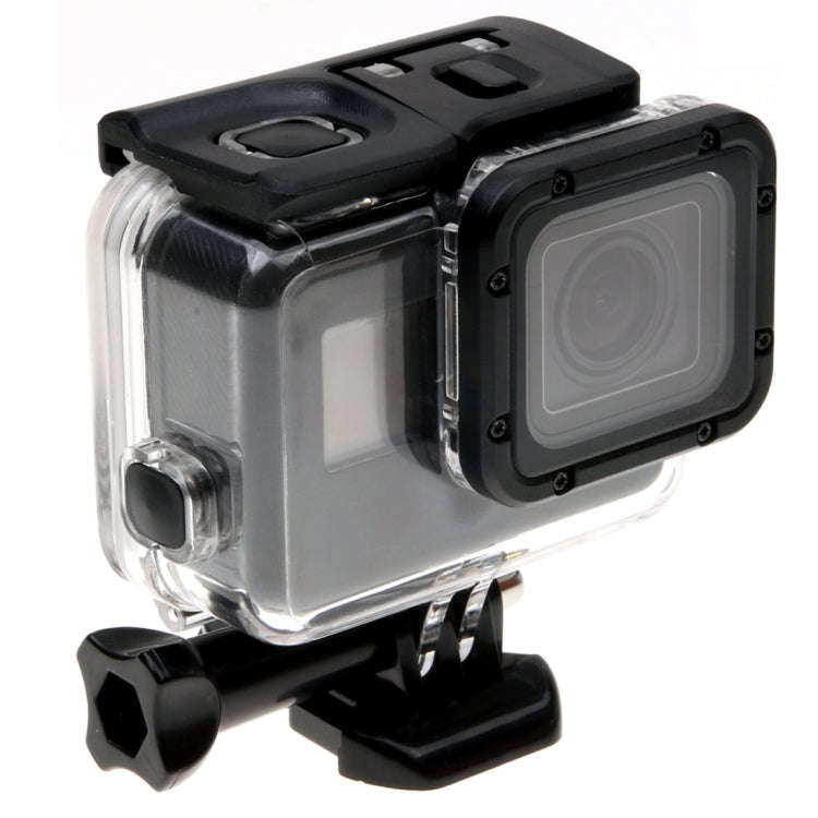 For GoPro HERO6 /5 Skeleton Housing Protective Case + Hollow Back Cover with Buckle Basic Mount &...