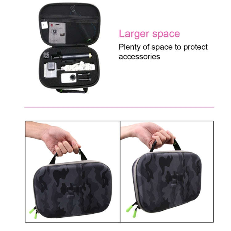 Camouflage Pattern EVA Shockproof Waterproof Portable Case forGoPro, Insta360, DJI and Other Acti...