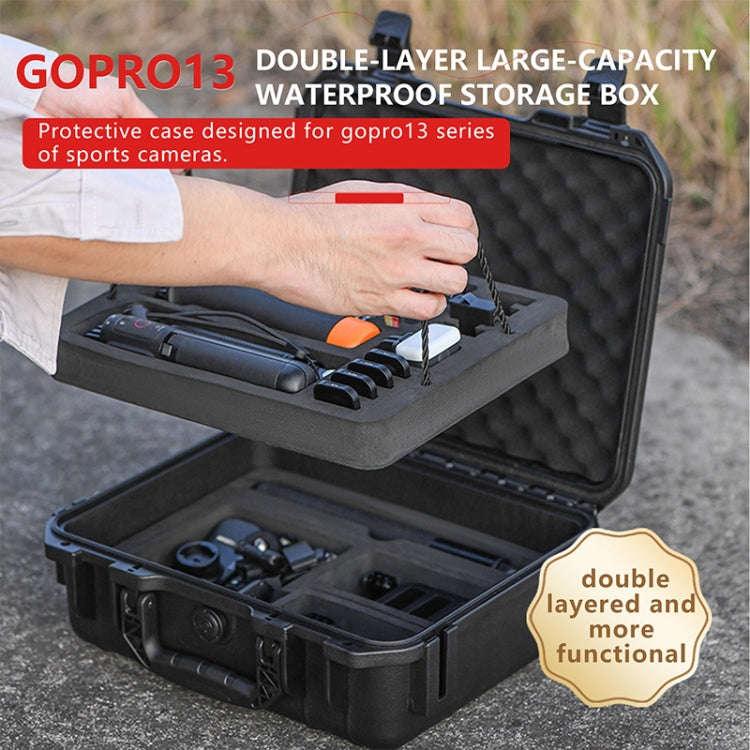 STARTRC Waterproof EVA PP Dual-layer Suitcase Storage Box For GoPro HERO13 Black /12 Black /11 Bl...