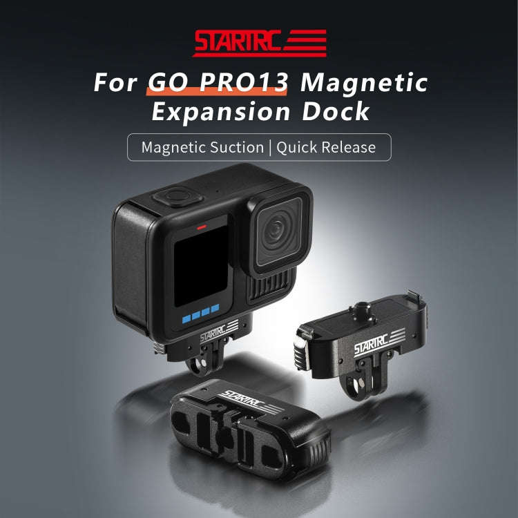 For GoPro HERO13 Black STARTRC Magnetic Quick Release Base Mount (Black)