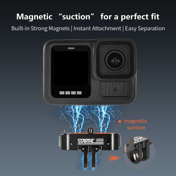 For GoPro HERO13 Black STARTRC Magnetic Quick Release Base Mount (Black)