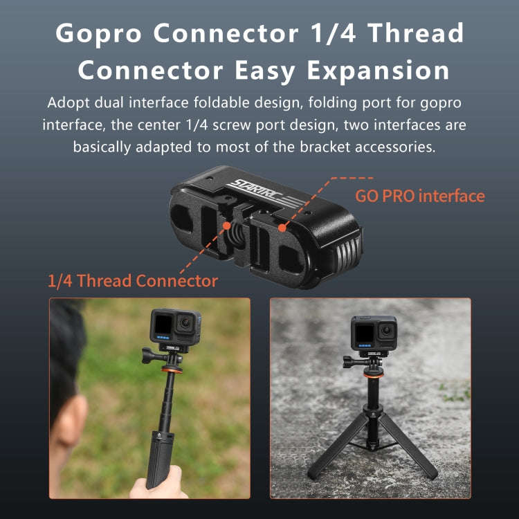 For GoPro HERO13 Black STARTRC Magnetic Quick Release Base Mount (Black)