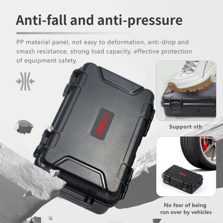 For GoPro HERO STARTRC Waterproof ABS Suitcase Shoulder Storage Box (Black)