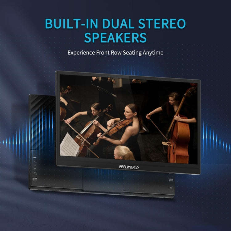 FEELWORLD DH156 15.6 inch Portable External Monitor FHD 1080P USB-C HDMI (Black)