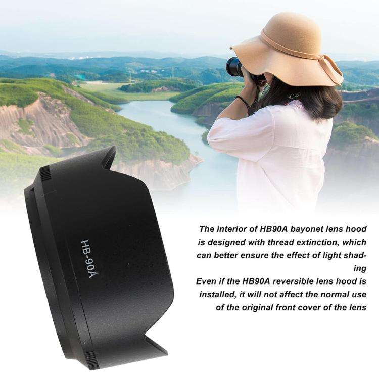 HB-90A Lens Hood Shade for Nikon Z DX 50-250mm f4.5-6.3 VR lens. (Black)