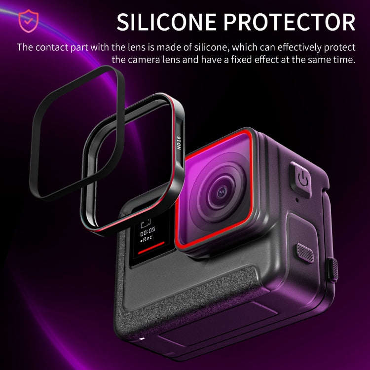 For Insta360 Ace / Ace Pro STARTRC 4 in 1 PL ND8 ND16 ND32 Camera Lens Filter (Black)