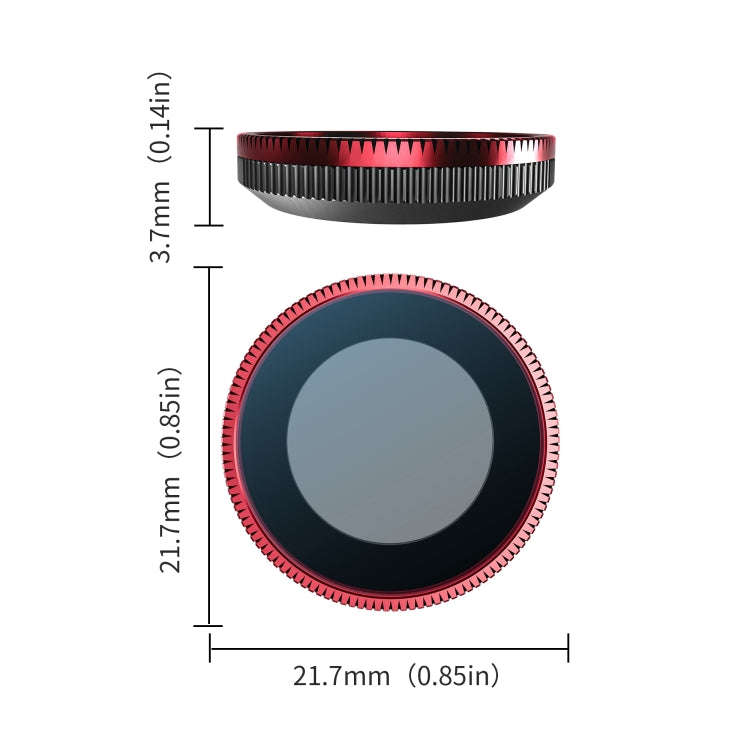 For Insta360 GO 3S STARTRC CPL Camera Lens Filter (Black Red)
