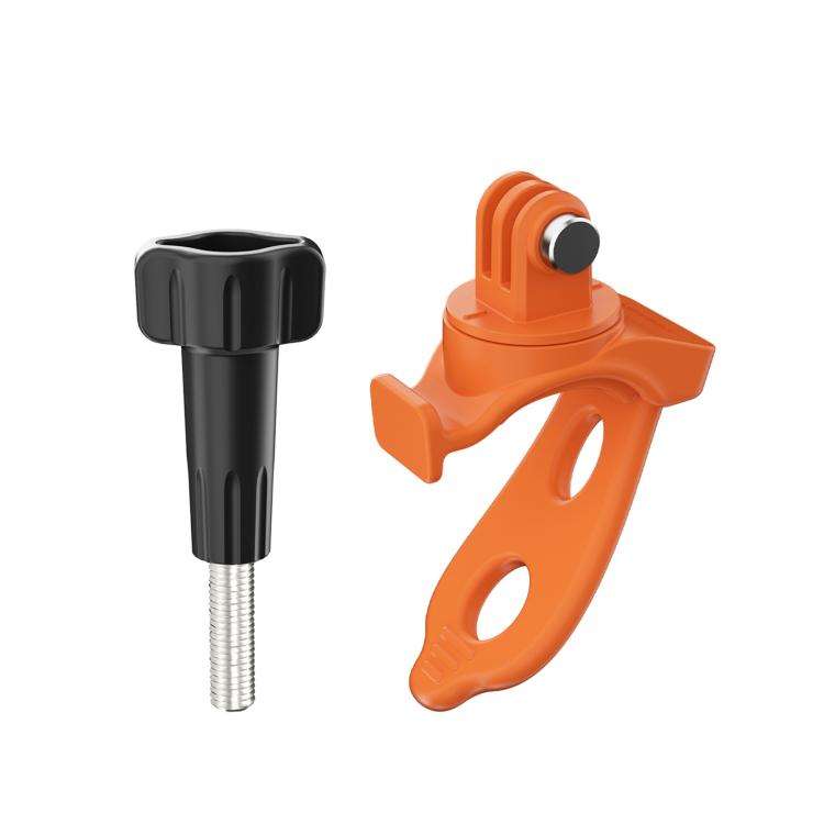 Sunnylife Action Camera Flexible Mount 360 Strap Wrap Band Mount Bike Tube Clip Holder (Orange)