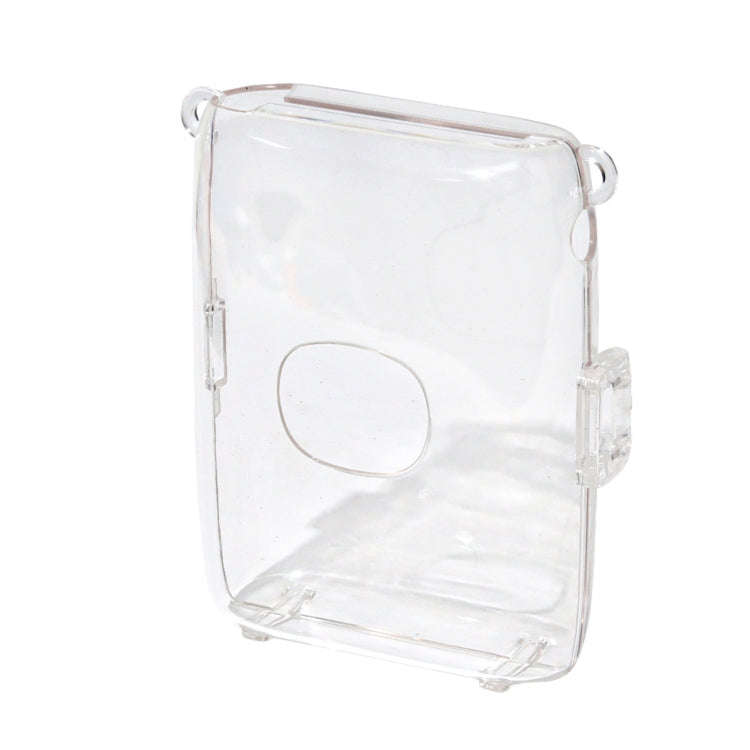 For FUJIFILM Instax mini Link 2 Crystal Hard Case Camera Bag with Shoulder Strap (Transparent)
